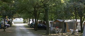 camping ombragé à côté du Canigou