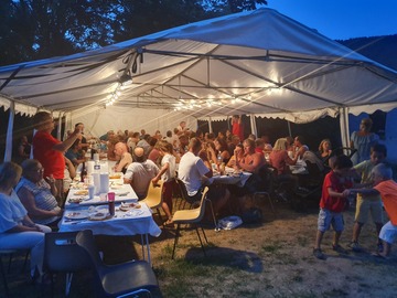 soirée au camping