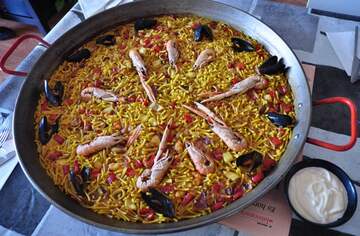 Paella au camping