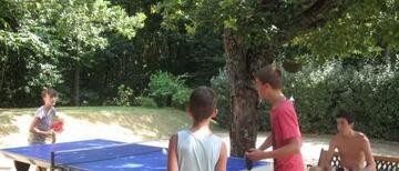 Ping-pong au camping