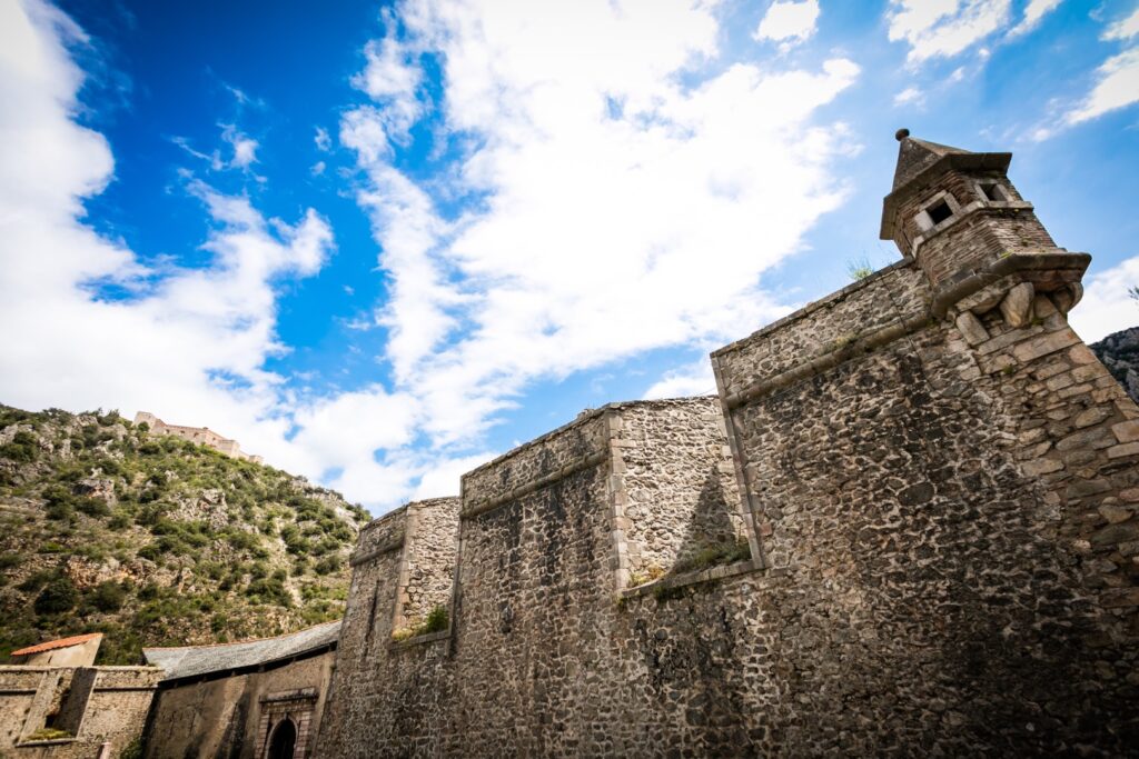 Remparts de la ville de Villefranche de Conflent à côté de Vernet les bains